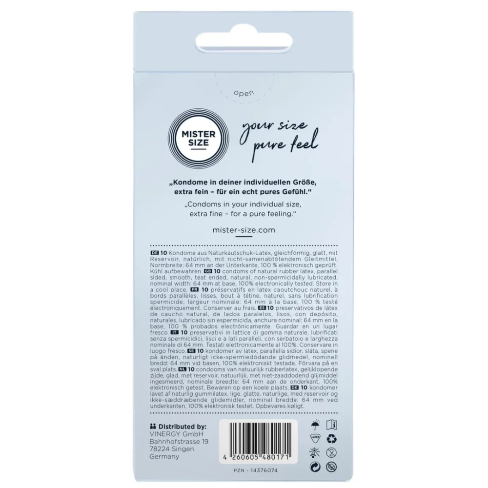 Kondomy Mister Size 64 mm, velikost XXL, 10 ks - obrázek 2