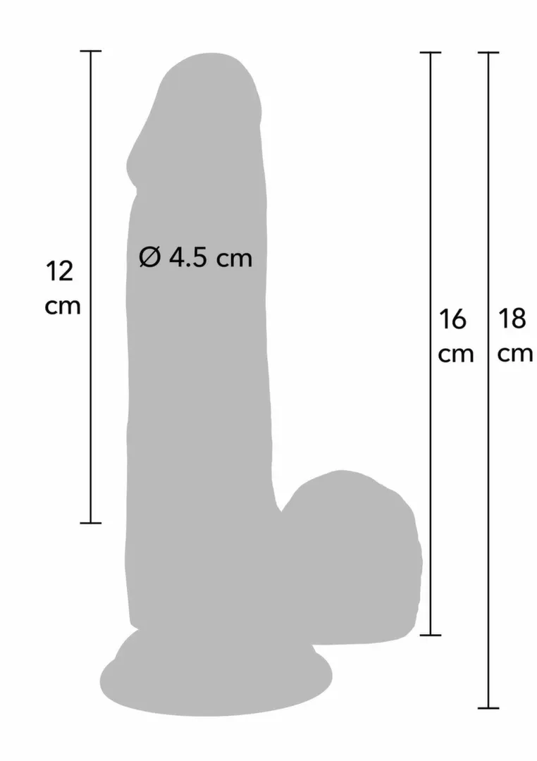 Realistické dildo INFERNO by HIDDEN DESIRE z PVC, 16 cm - obrázek 2