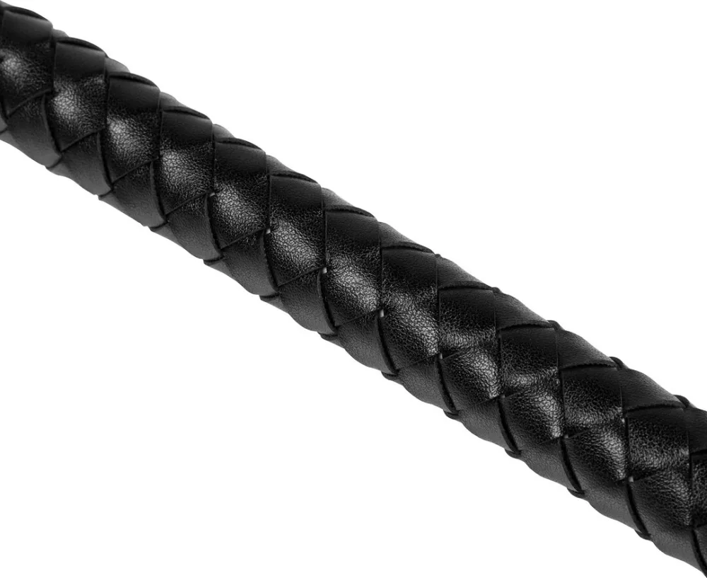 Kovový anální kolík Ouch! s čertím ocasem z PU kůže, černý, velikost M - obrázek 5