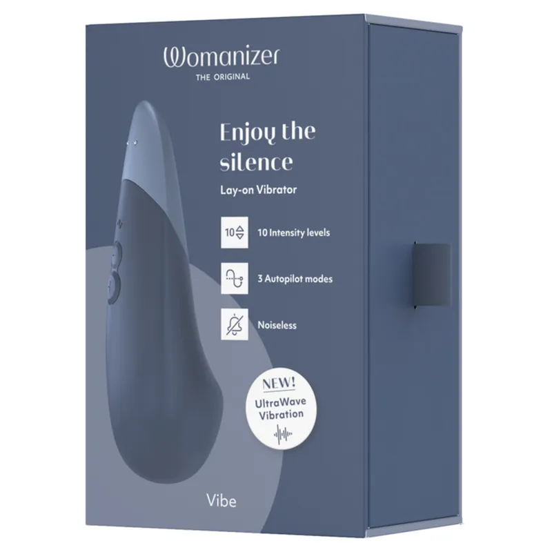 Tichý přikládací vibrátor Womanizer Vibe, tmavě modrý - obrázek 13