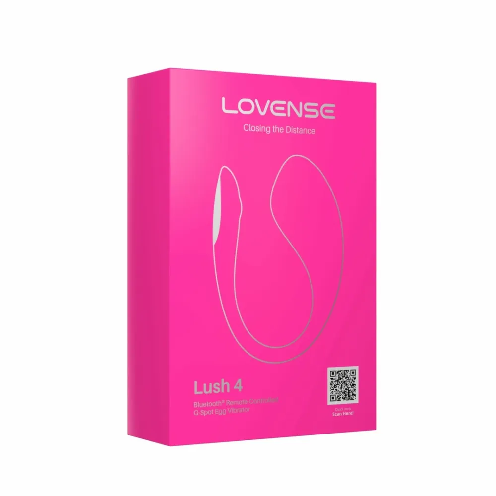 Vibrační vajíčko Lovense Lush 4 ovládané aplikací, s barevným LED ocáskem, růžové - obrázek 9
