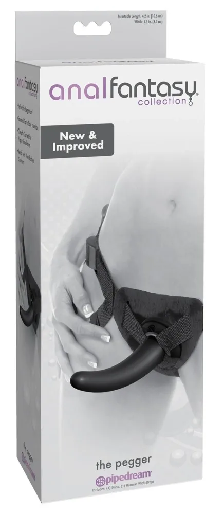 Strap-on Anal Fantasy The Pegger s nastavitelným postrojem, 12 cm