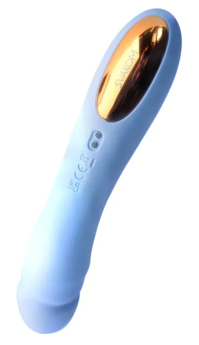 Přirážecí vibrátor Svakom Ava Neo, ovládání aplikací, chrpově modrý, 19,6 cm - obrázek 5