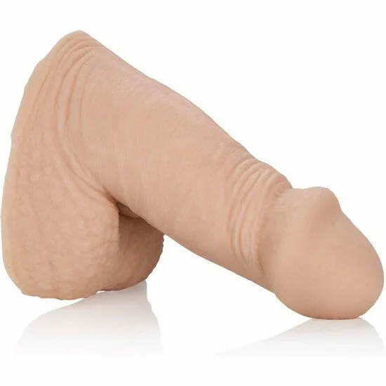 Packer CalExotics Pure Skin, realistický penis na nošení, tělový, 12,75 cm