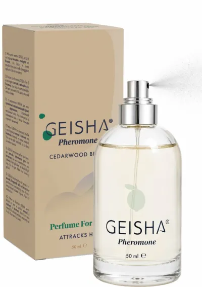 Parfém s feromony pro muže GEISHA Cedarwood Breeze, 50 ml
