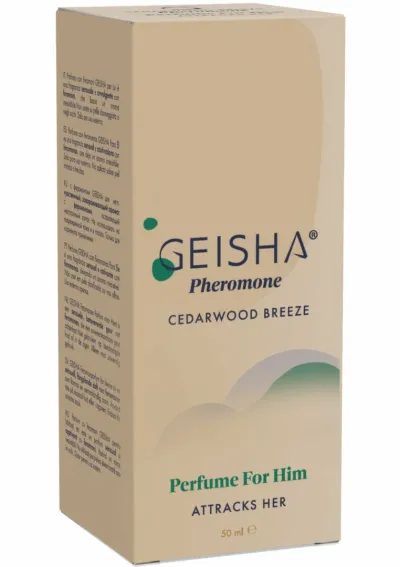 Parfém s feromony pro muže GEISHA Cedarwood Breeze, 50 ml - obrázek 2