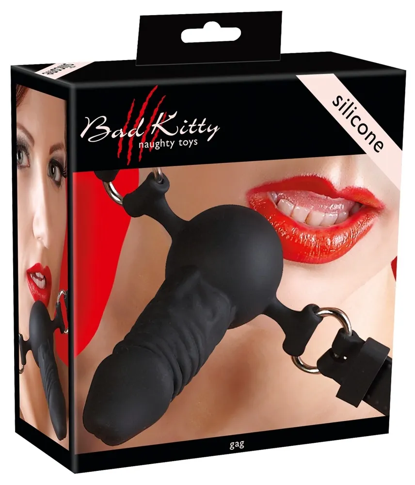 Silikonový roubík You2Toys Comfort Gag Ball, anatomický tvar, černý, nastavitelný