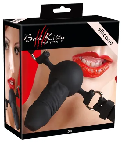 Silikonový roubík You2Toys Comfort Gag Ball, anatomický tvar, černý, nastavitelný