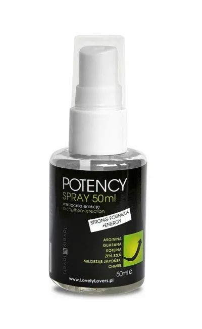 Sprej na podporu potence pro muže Lovely Lovers Potency, 50 ml