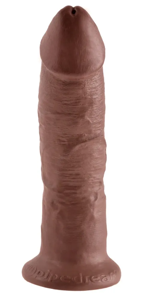 Realistické dildo King Cock s přísavkou, 22,9 cm, hnědé - obrázek 3