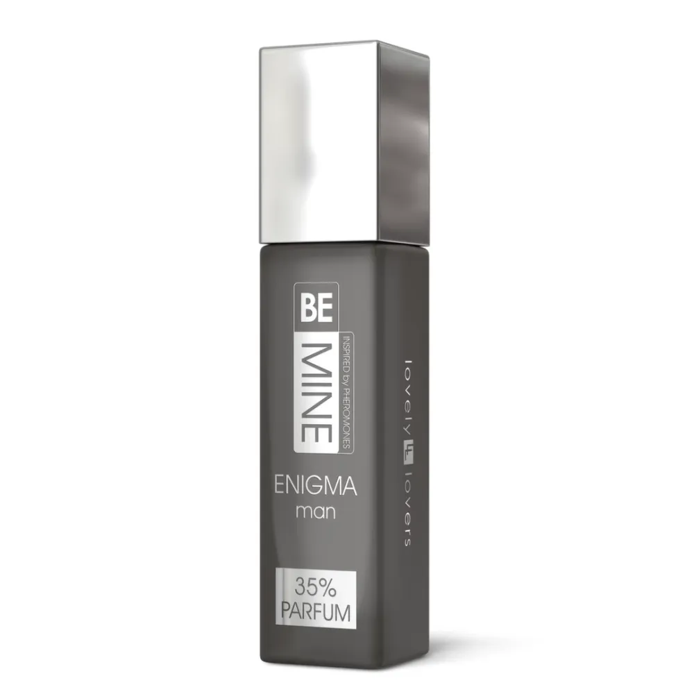 Pánský parfém Lovely Lovers BEMINE ENIGMA, dřevitě citrusová vůně, 15 ml - obrázek 3
