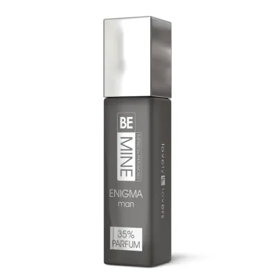 Pánský parfém Lovely Lovers BEMINE ENIGMA, dřevitě citrusová vůně, 15 ml - obrázek 3