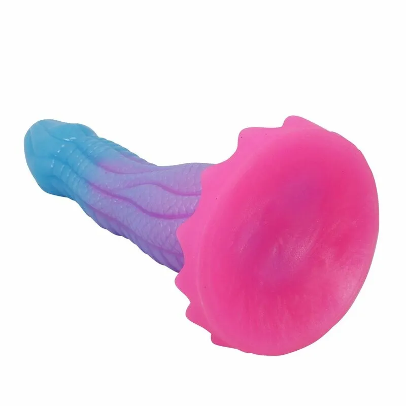 Fantasy dildo Power Monsters Void Python s přísavkou, 20,5 cm, modré, lila a růžové - obrázek 5
