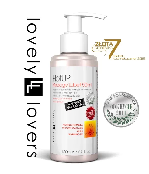 Hřejivý masážní gel Lovely Lovers HotUP, 150 ml