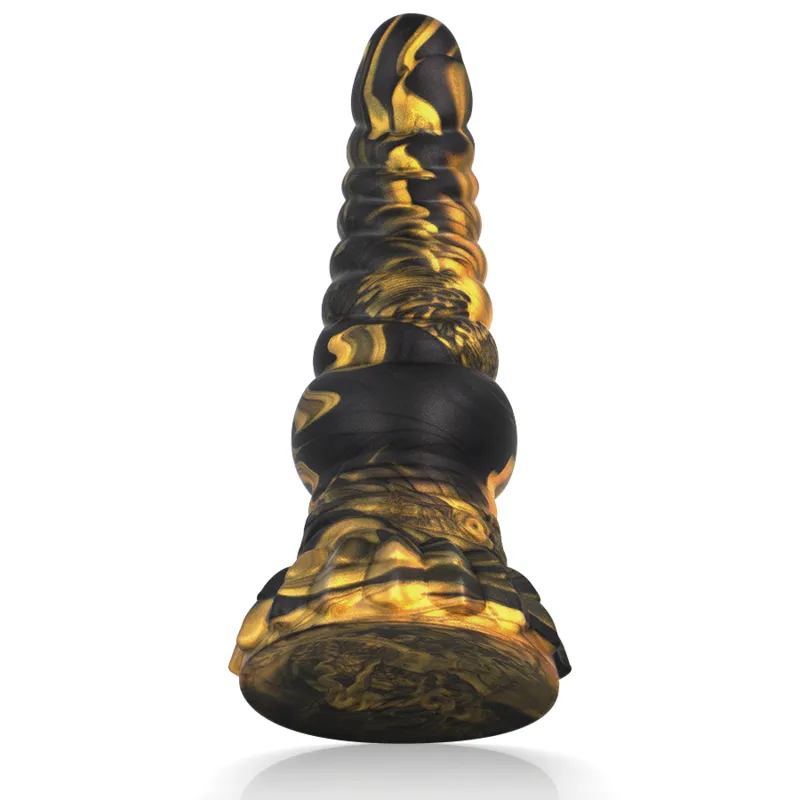 Silikonové dildo EPIC Furias inspirované řeckou mytologií, 17,6 cm, černé - obrázek 5