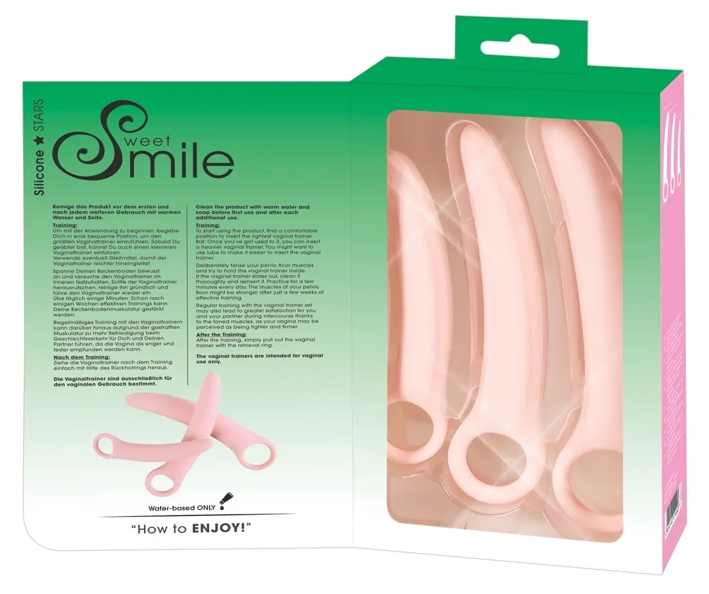 Sada silikonových trenažérů pánevního dna Sweet Smile Training Set, 3 velikosti - obrázek 8