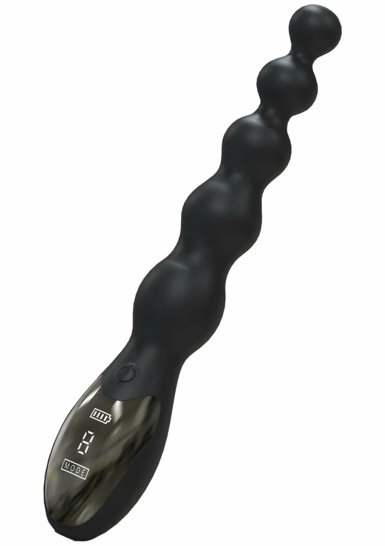 Anální vibrátor s kuličkami Hidden Desire Extreme Beaded Anal Power Vibrator, černý