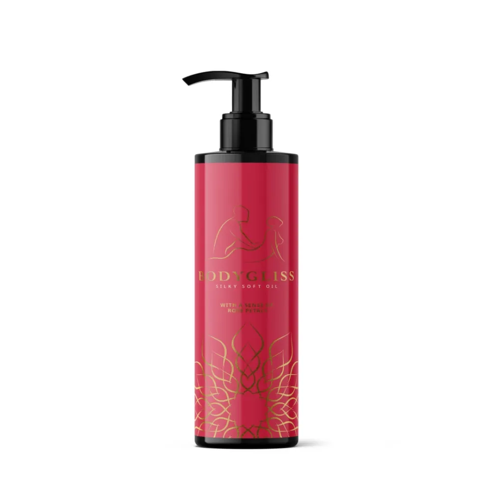 Masážní olej BodyGliss Silky Soft s vůní růžových lístků, 150 ml - obrázek 2