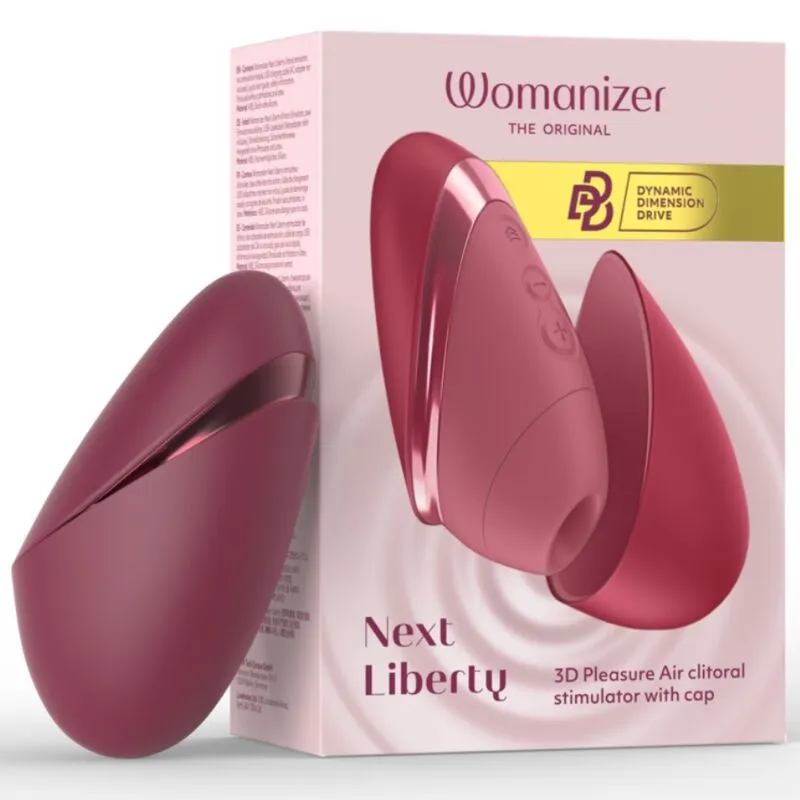 Tlakový stimulátor klitorisu Womanizer Next, 14 úrovní, bordó - obrázek 3
