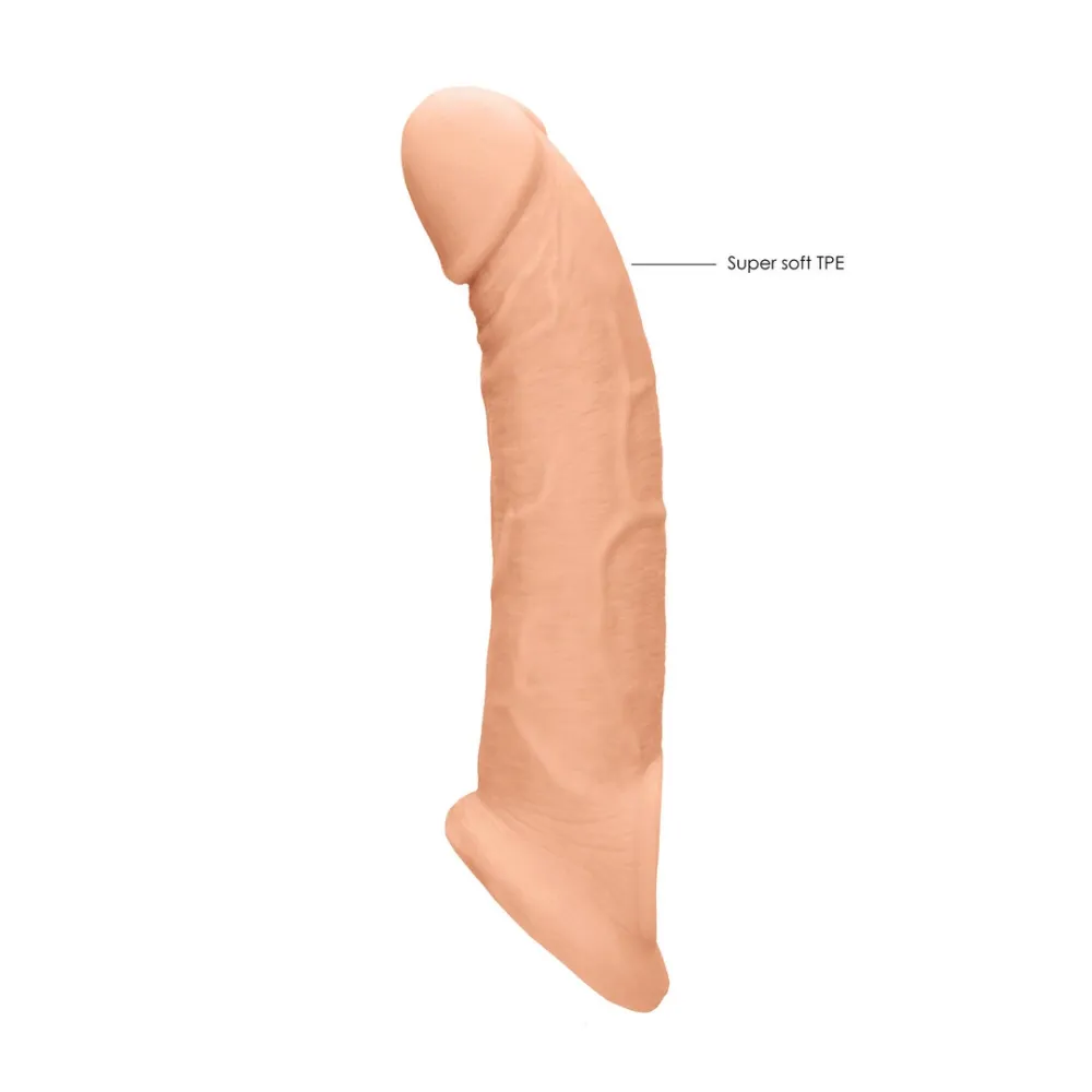 Prodlužovací návlek na penis Mister B, 23 cm, tělová barva, Skin TPE - obrázek 6