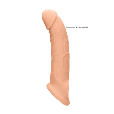 Prodlužovací návlek na penis Mister B, 23 cm, tělová barva, Skin TPE - obrázek 6