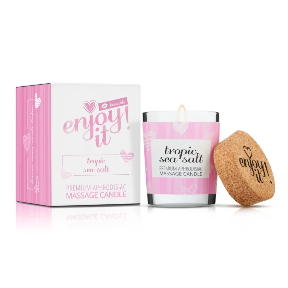 Masážní svíčka Magnetifico Tropic Sea Salt s feromony, mořská sůl, 70 ml - obrázek 2