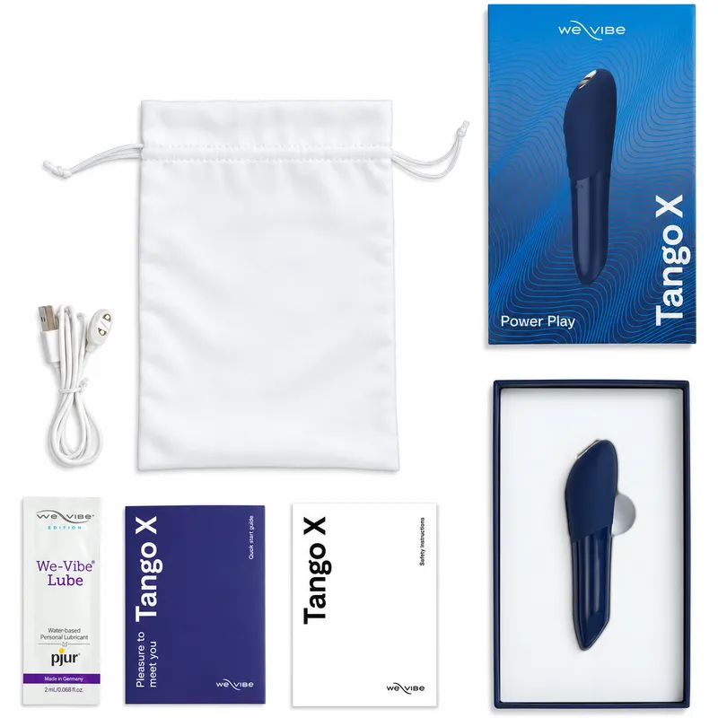 Nabíjecí minivibrátor We-Vibe Tango X, půlnočně modrý - obrázek 9