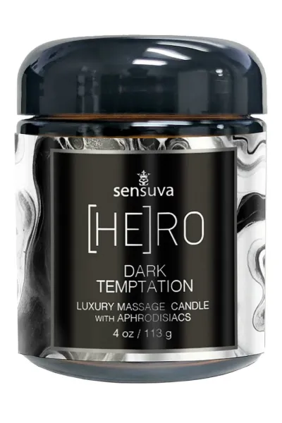 Masážní svíčka Sensuva Hero Dark Temptation, Ocean & Forest, 150 g