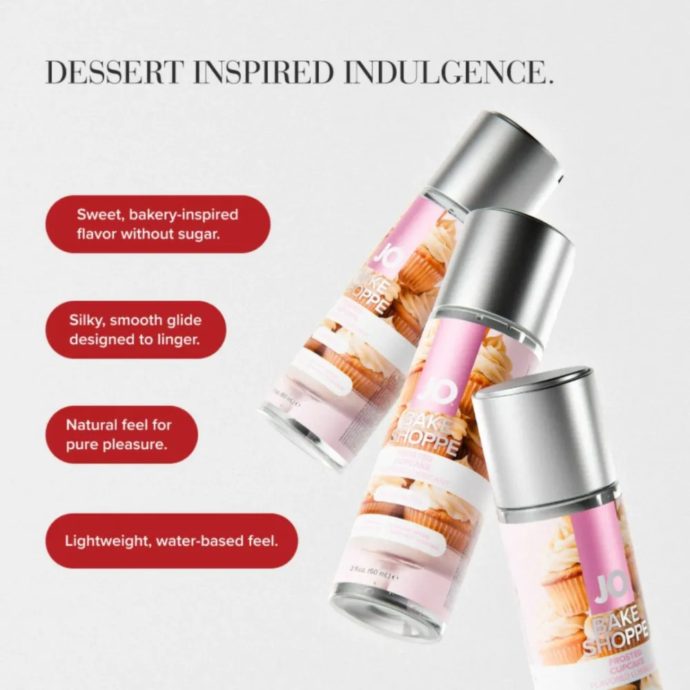 Lubrikační gel JO Bake Shoppe Frosted Cupcake, vanilka, na vodní bázi, 60 ml - obrázek 8
