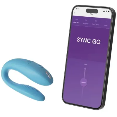 Vibrátor pro páry We-Vibe Sync Go s aplikací, tyrkysový - obrázek 6