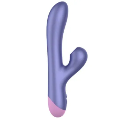 Rabbit vibrátor ROMP Pulse s tlakovou stimulací klitorisu, modrý - obrázek 5
