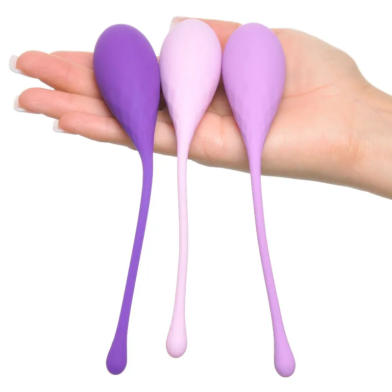 Venušiny kuličky Fantasy For Her Kegel Train-Her, silikonová sada 3 ks - obrázek 2