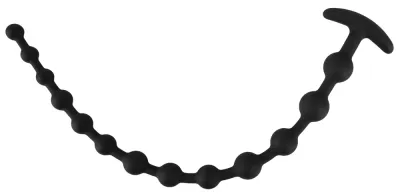 Anální kuličky Black Velvets, ohebné, silikonové, 13 kuliček, 50 cm - obrázek 4