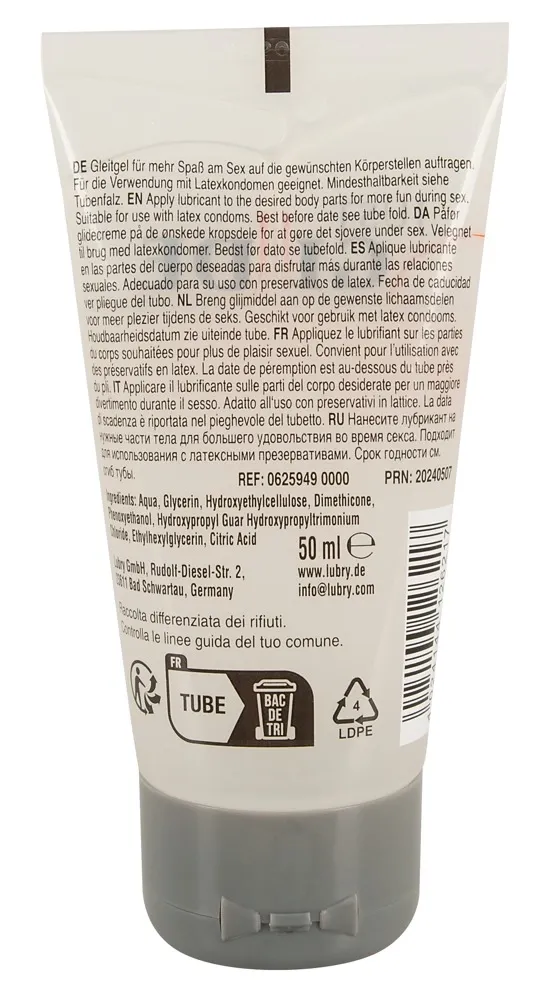 Hybridní lubrikační gel Just Glide Performance, veganský, 50 ml - obrázek 2