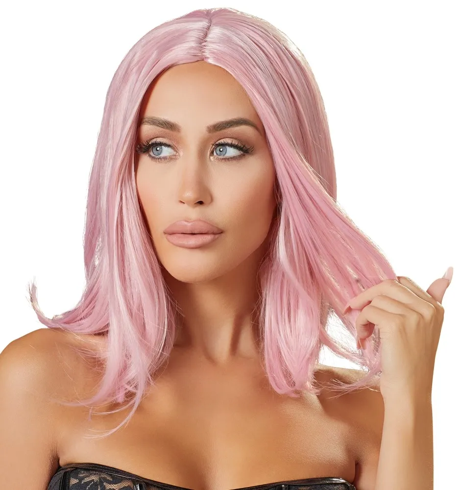 Paruka mikádo You2Toys, nastavitelná, růžová, 30 cm - obrázek 3