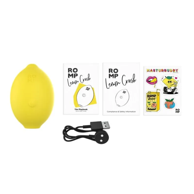 Tlakový stimulátor klitorisu ROMP Lemon Crush, žlutý - obrázek 12