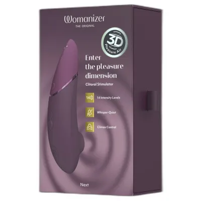 Tlakový stimulátor klitorisu Womanizer Next s Climax Control, tmavě fialový - obrázek 18