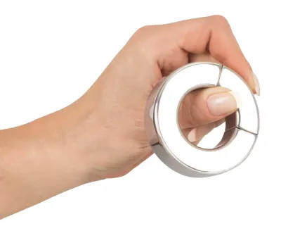 Magnetický kroužek na varlata Fetish Collection, nerezová ocel, 20 mm, stříbrný - obrázek 5