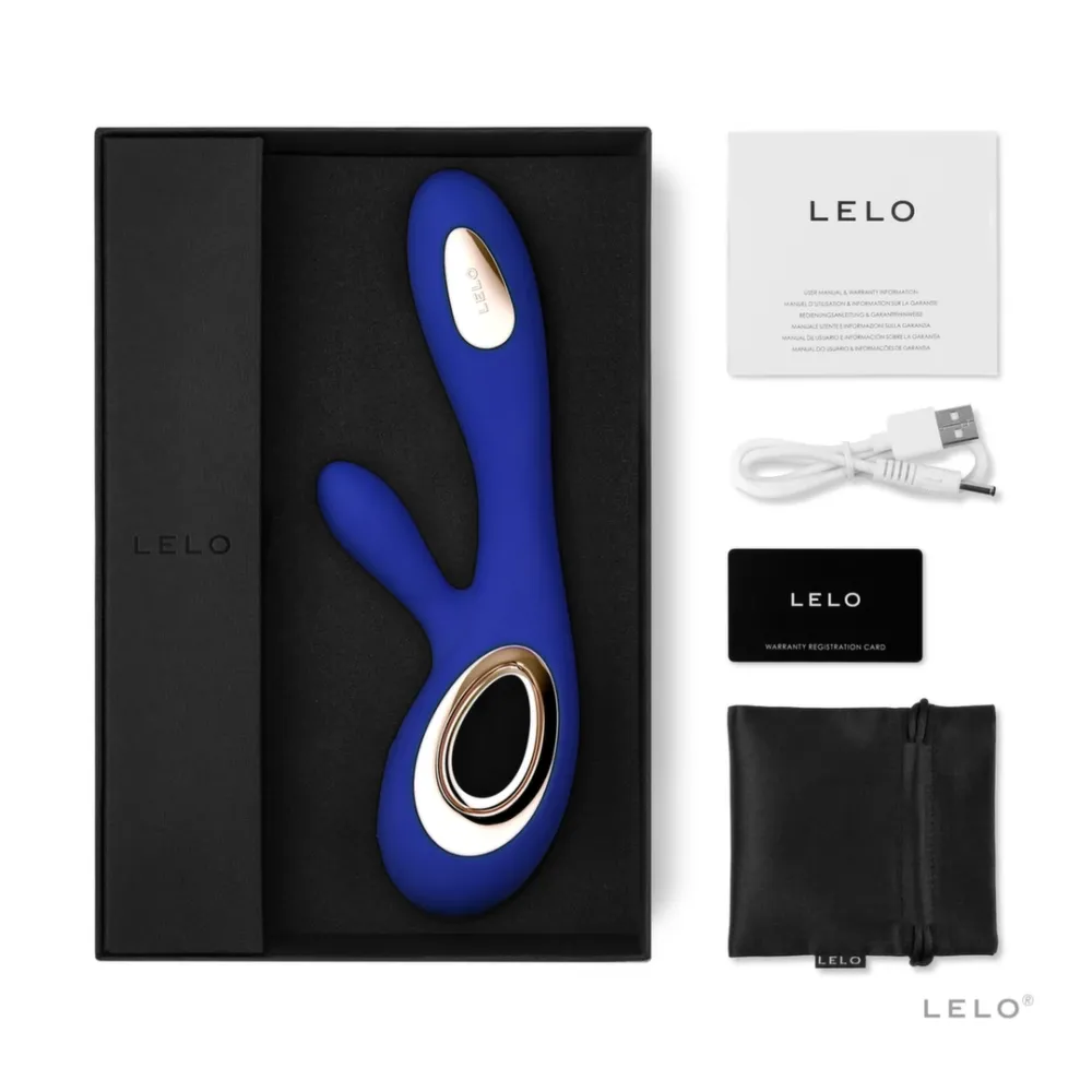 Rabbit vibrátor LELO Soraya Wave s technologií WaveMotion, tmavě modrý - obrázek 3