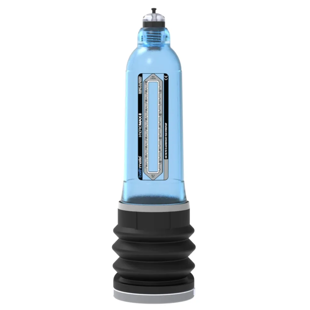 Vodní vakuová pumpa na penis Bathmate Hydromax8, modrá