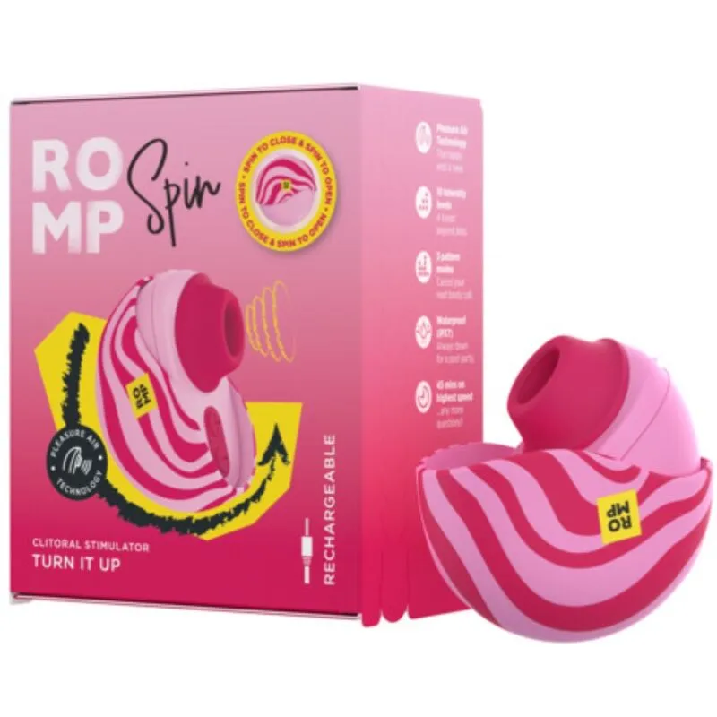 Tlakový stimulátor klitorisu ROMP Spin s otočným krytem, růžový - obrázek 8