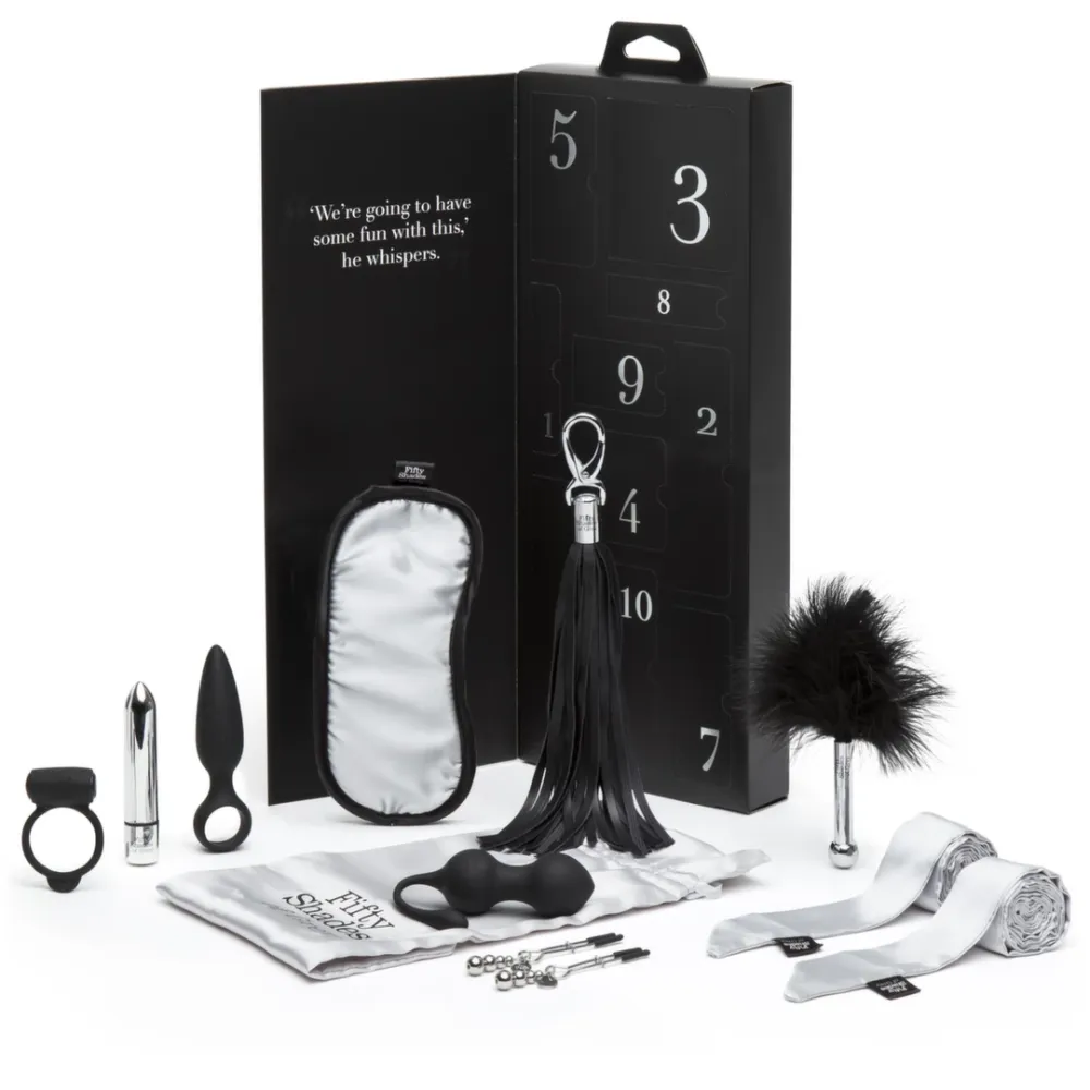 Fifty Shades of Grey Freed, adventní kalendář pro páry, sada 10 pomůcek