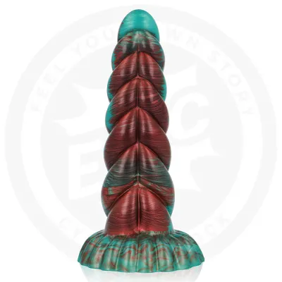 Silikonové dildo EPIC Zirion Aridfire, 20,6 cm, červenooranžové - obrázek 8