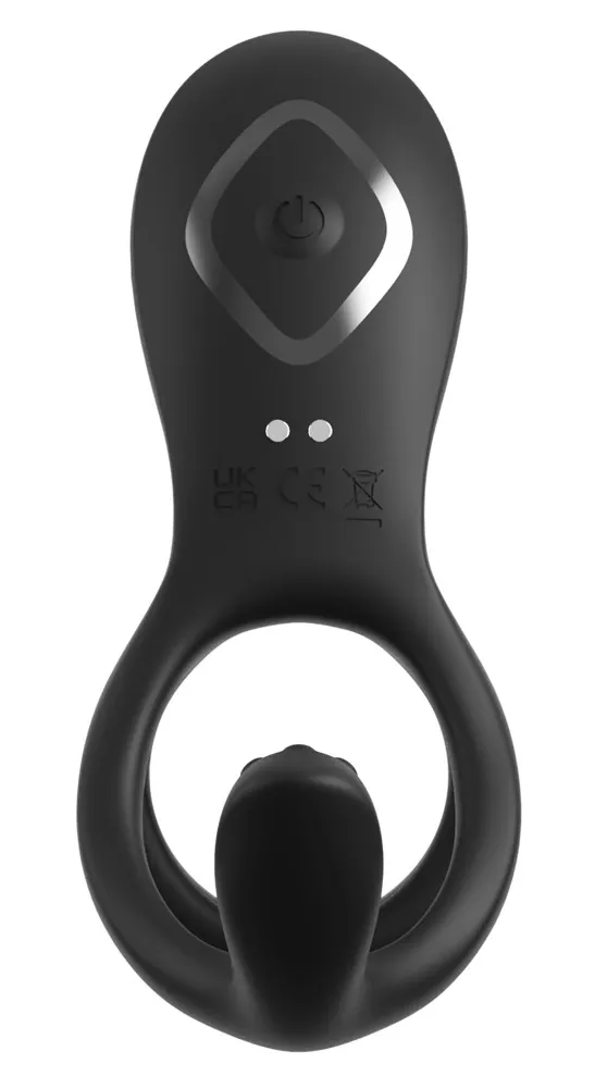 Vibrační erekční kroužek pro páry Fantasy C-Ringz Ultimate Couples Cage Max, 19,5 cm - obrázek 4
