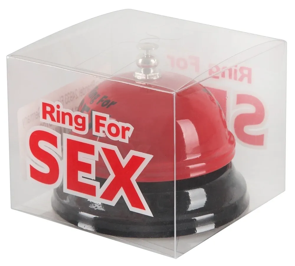 Stolní zvonek You2Toys Ring for Fun, kovový, červený, 8 cm