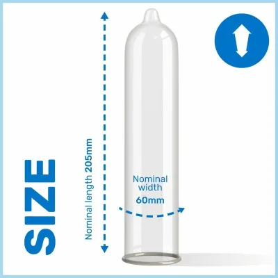 Velké kondomy Pasante King Size XL, 60 mm, 12 ks - obrázek 4