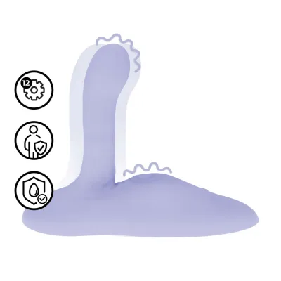 Vibrační sedlo s přirážením Loveline Pulse & Thrust Seat, nabíjecí, fialové