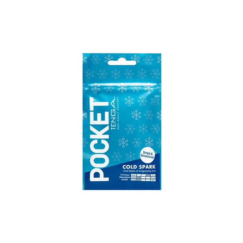Kapesní masturbátor Tenga Pocket Cold Spark s chladivým gelem
