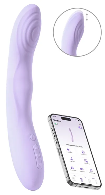 Vibrátor Svakom Selena, kompaktní, nabíjecí, pastelově fialový - obrázek 2