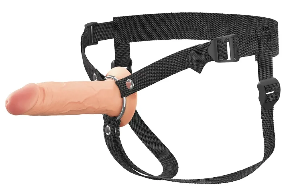 Dutý strap-on Fantasy X-tensions Elite FXTE6 s postrojem, tělový, 16,5 cm - obrázek 2